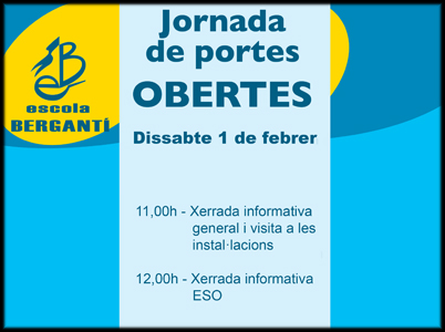 Jornada portes OBERTES: 1 de febrer de 2014 Jornada portes OBERTES: 1 de febrer de 2014